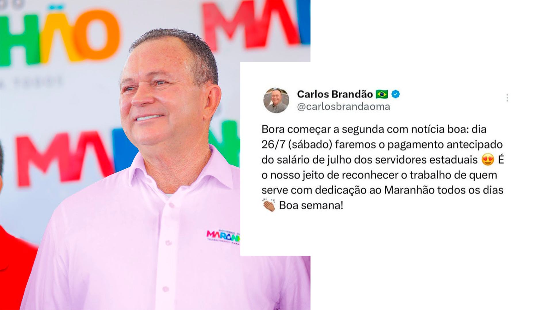Governo do Maranhão antecipa pagamento dos servidores públicos estaduais