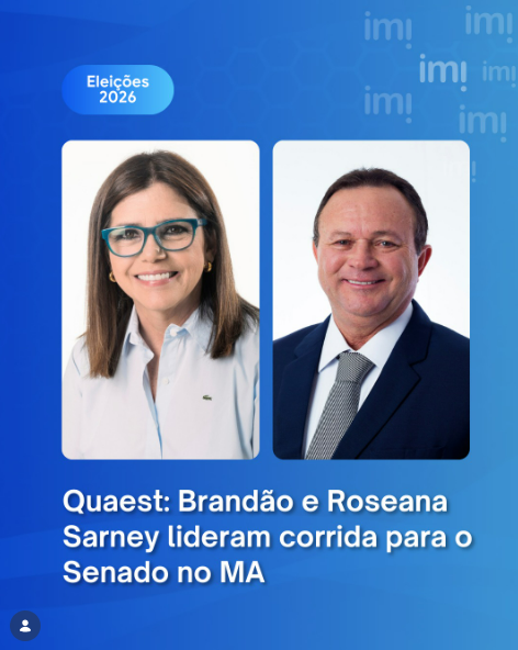 Brandão e Roseana lideram pesquisa Quaest para o Senado