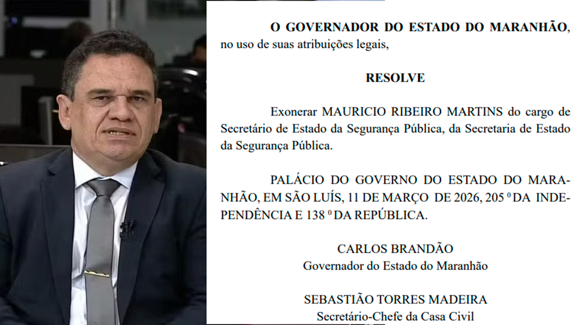 Delegado Maurício Martins deve ser exonerado do cargo de secretário da SSP