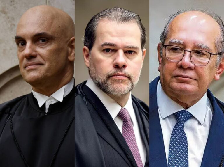 Moraes, Toffoli e Gilmar são alvos de indiciamento em relatório da CPI do Crime Organizado