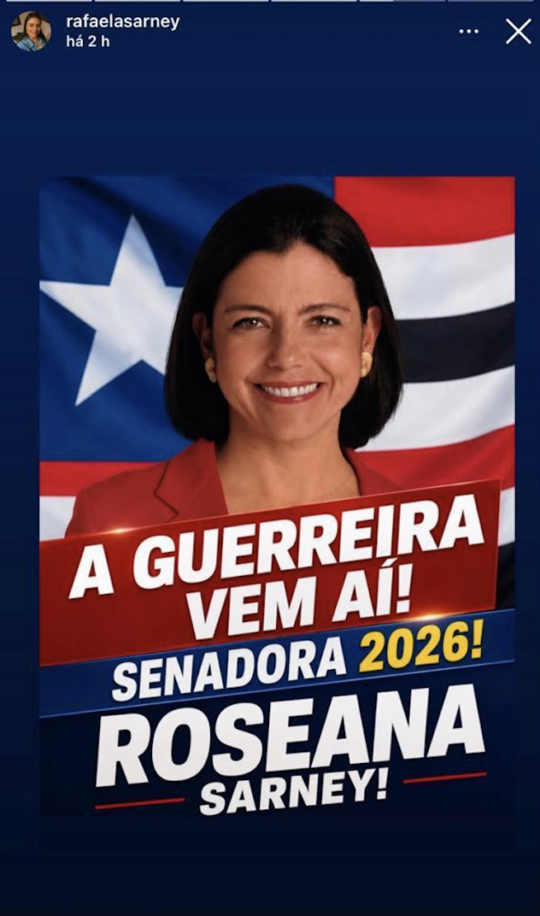 Rafaela Sarney confirma pré-candidatura de Roseana ao Senado
