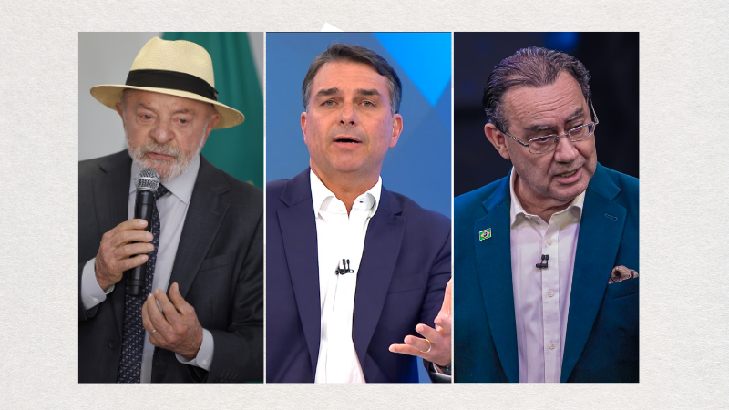 Lula lidera, Flávio Bolsonaro em 2º e Augusto Cury dispara para 11% na disputa presidencial